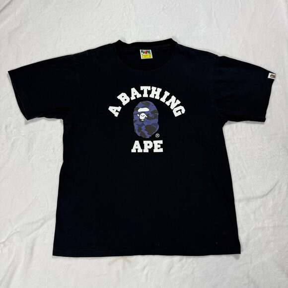 Bape A Bathing Bape BAPE College Logo T-Shirt - Picture 1 of 6